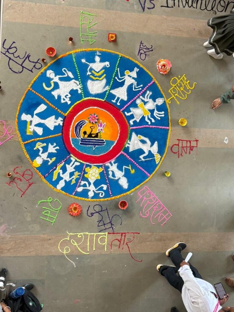 *दिवाली के पूर्व संध्या पर दीप सज्जा एवम् रंगोली प्रतियोगिता:कला और संस्कृति का संगम का आयोजन*