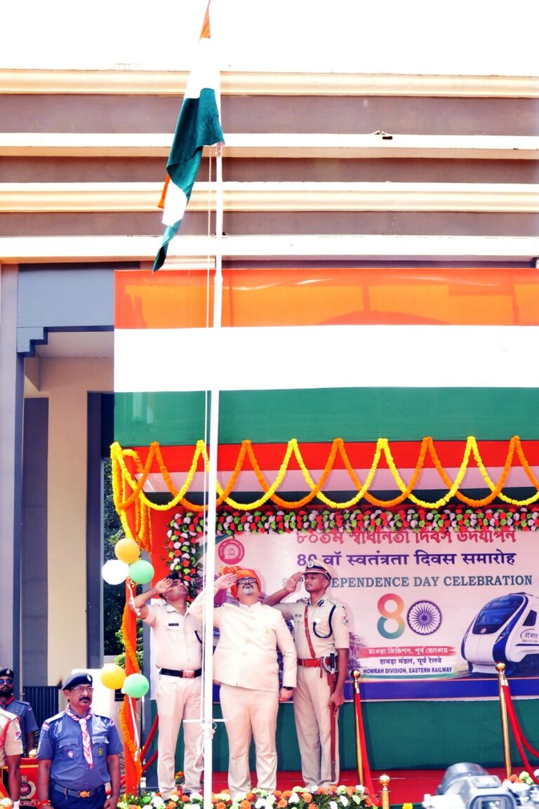 *Eastern Railway, Howrah Division Observes 80th Independence Day*