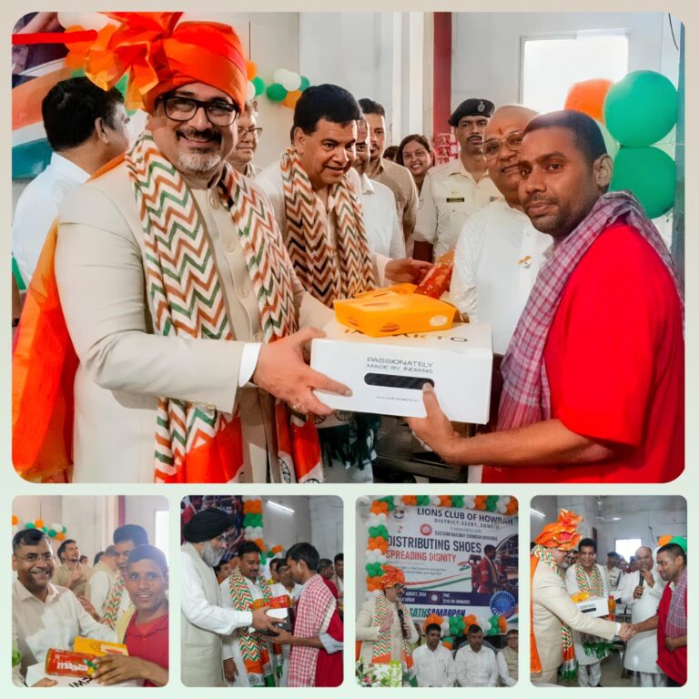 Howrah Division’s Welfare Initiative for Sahayaks at Howrah Railway Station in Association with Lions Club of India
